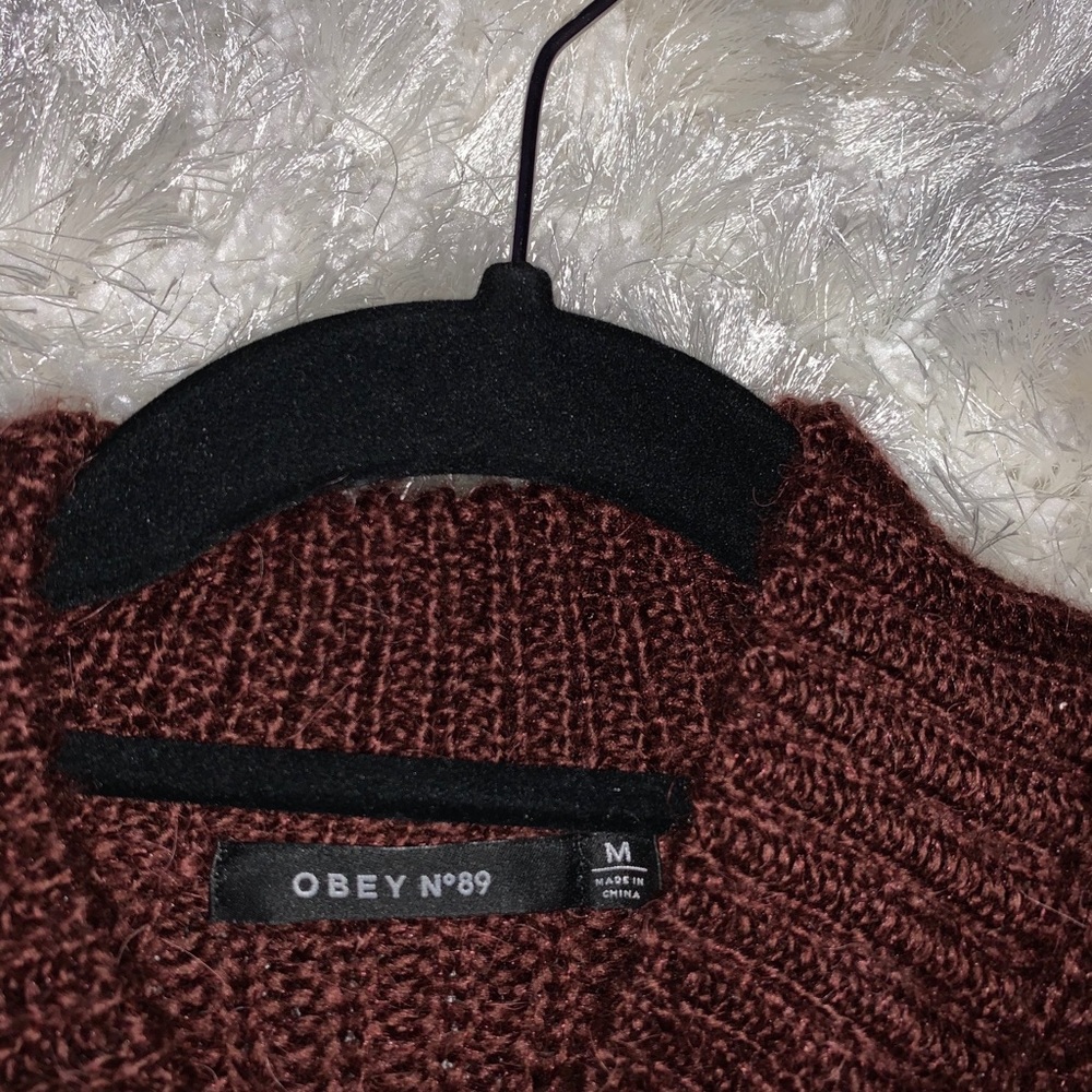 Obey knitted sweater